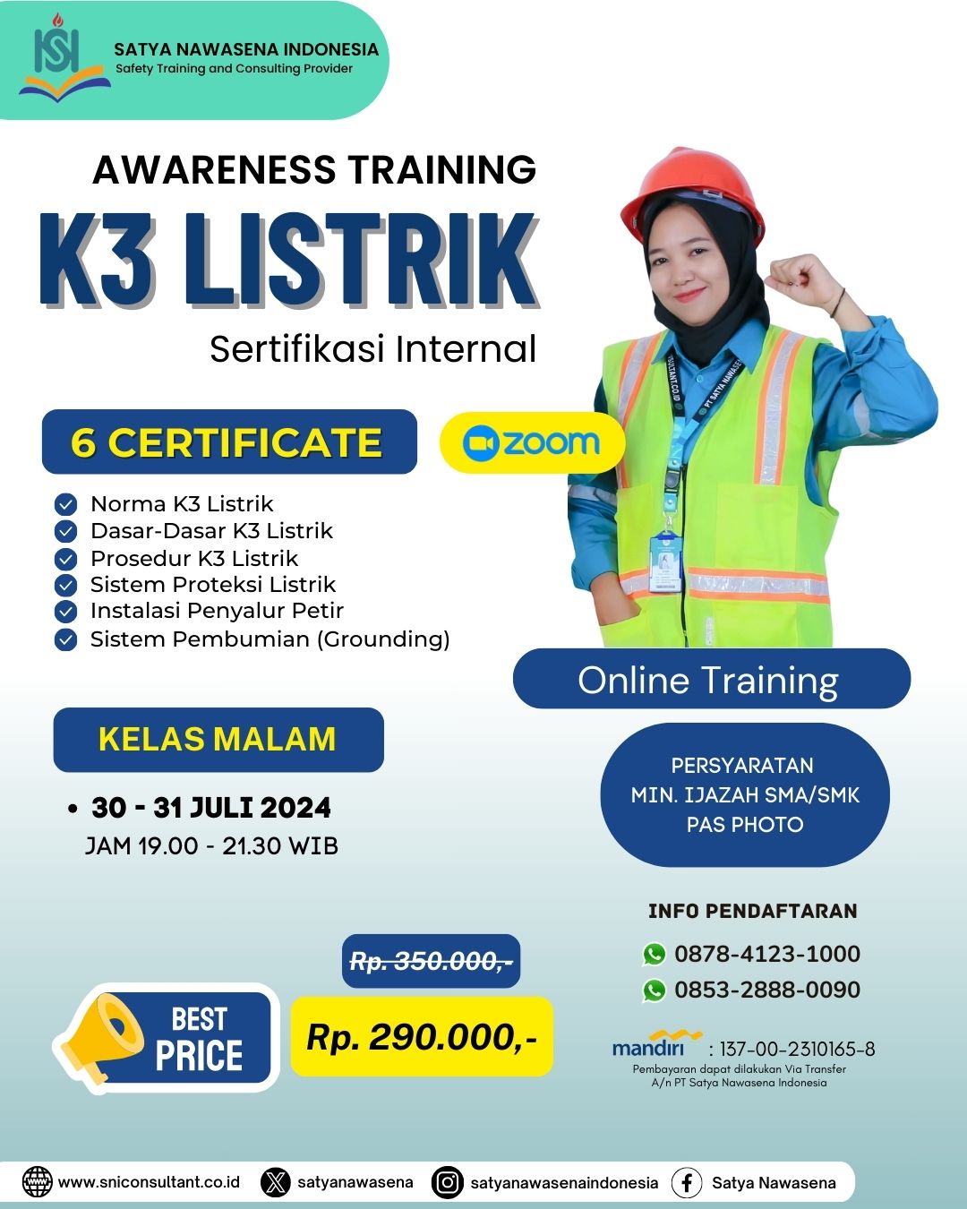 PELATIHAN K3 LISTRIK