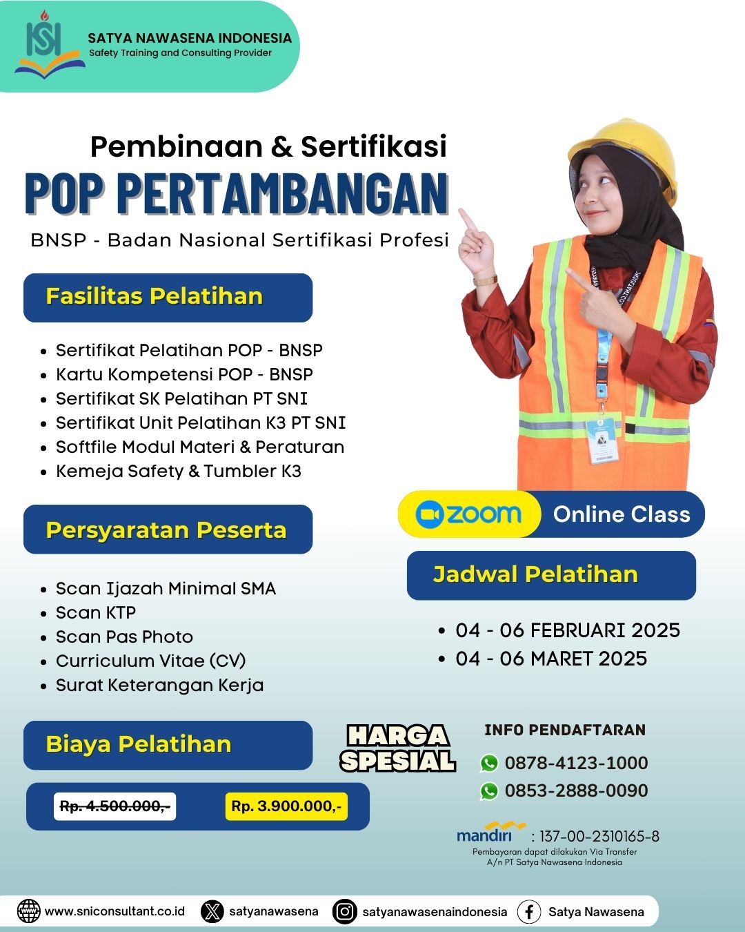 Pelatihan POP Pertambangan BNSP