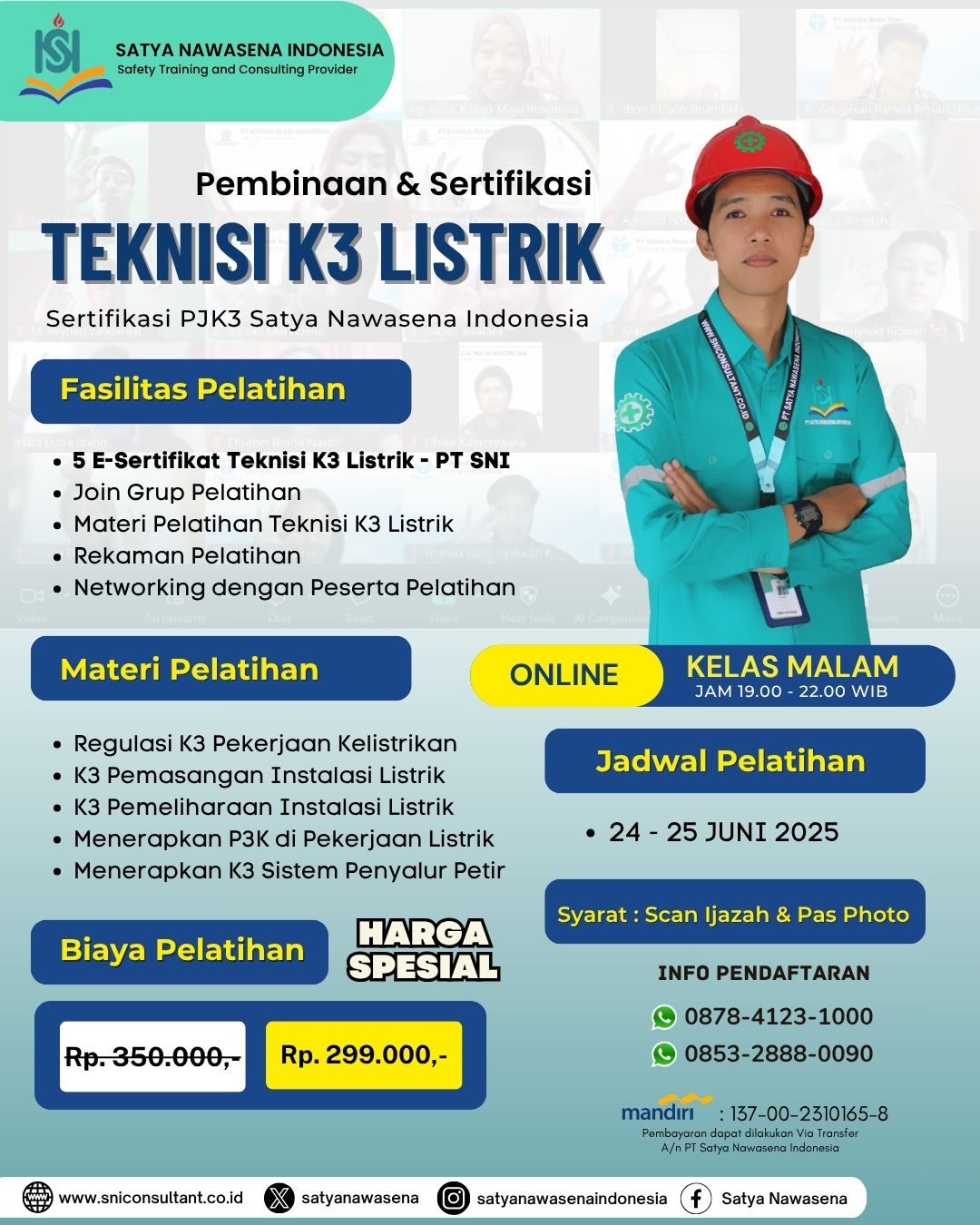 PELATIHAN TEKNISI K3 LISTRIK