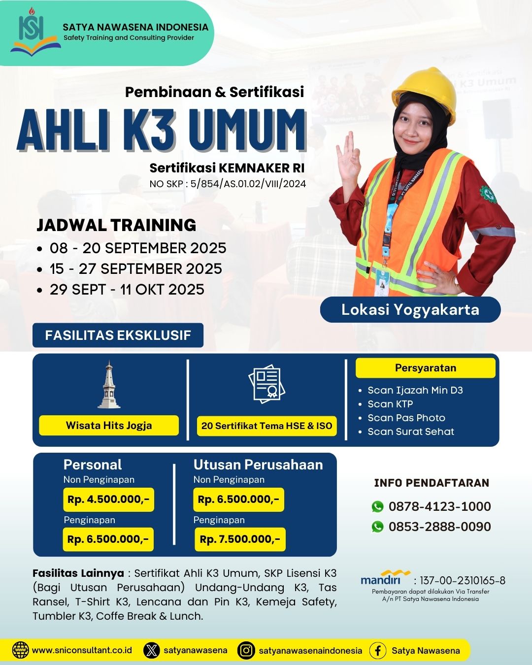 AHLI K3 UMUM KEMNAKER RI