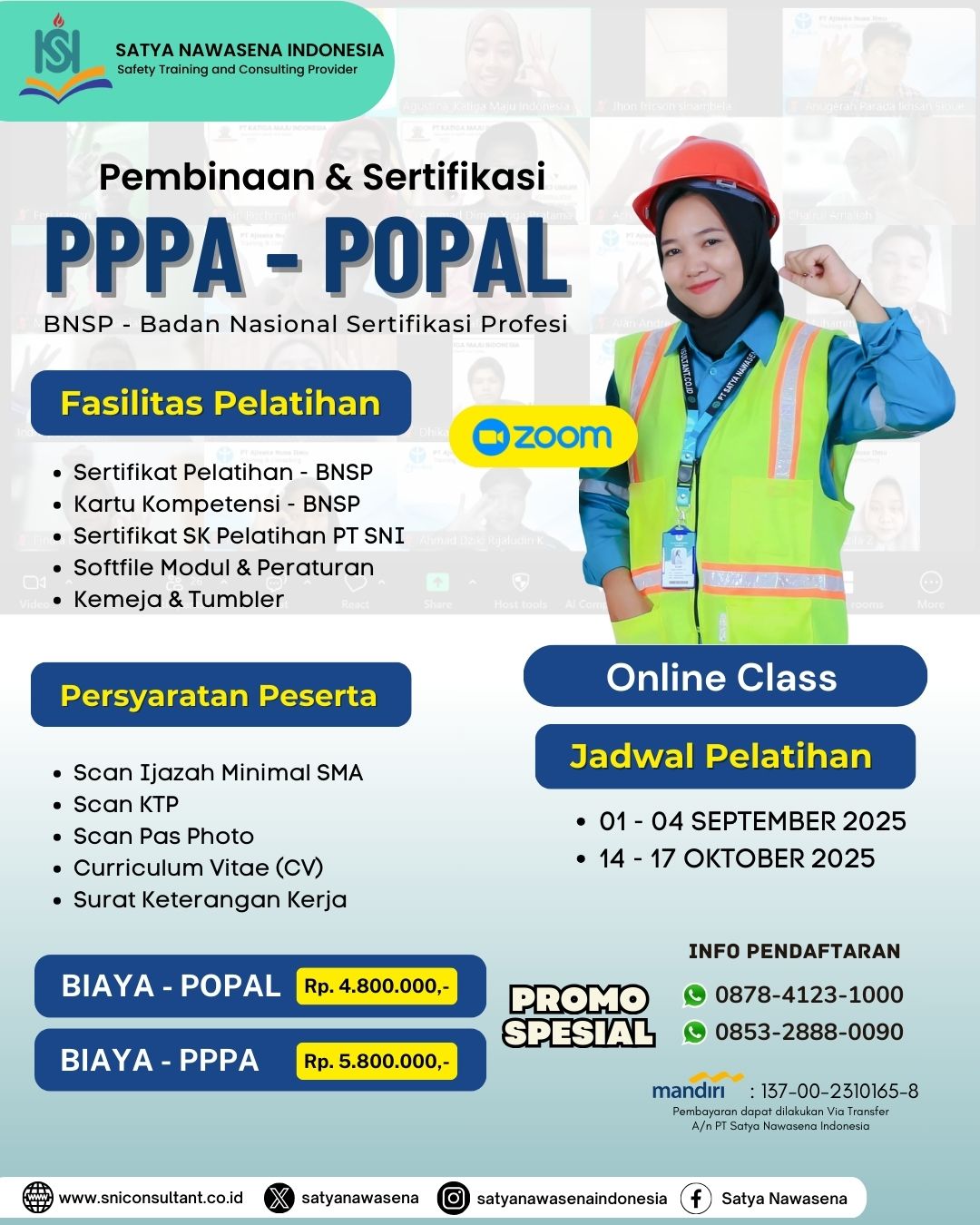 Pelatihan PPPA-POPAL BNSP