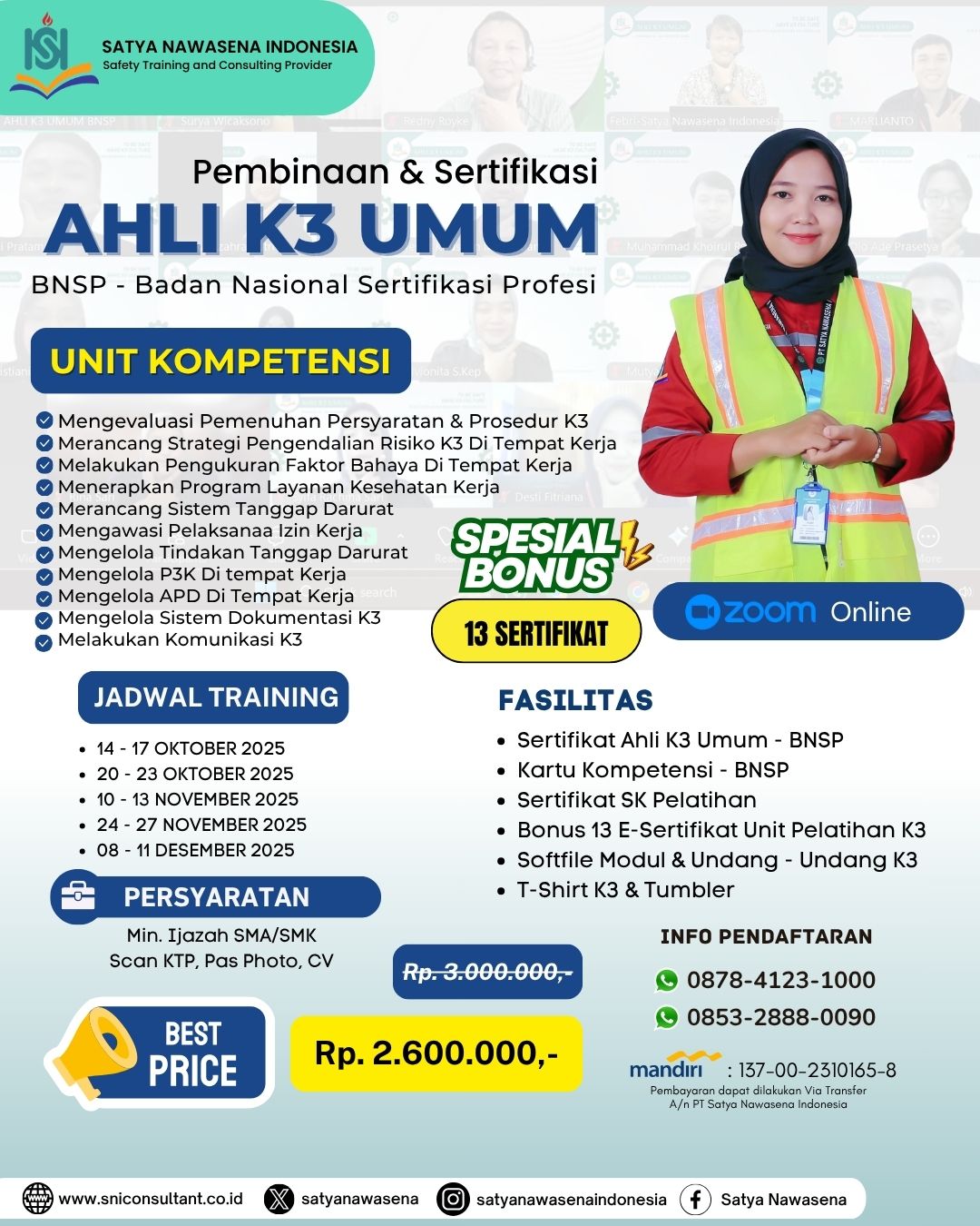 AHLI K3 UMUM BNSP