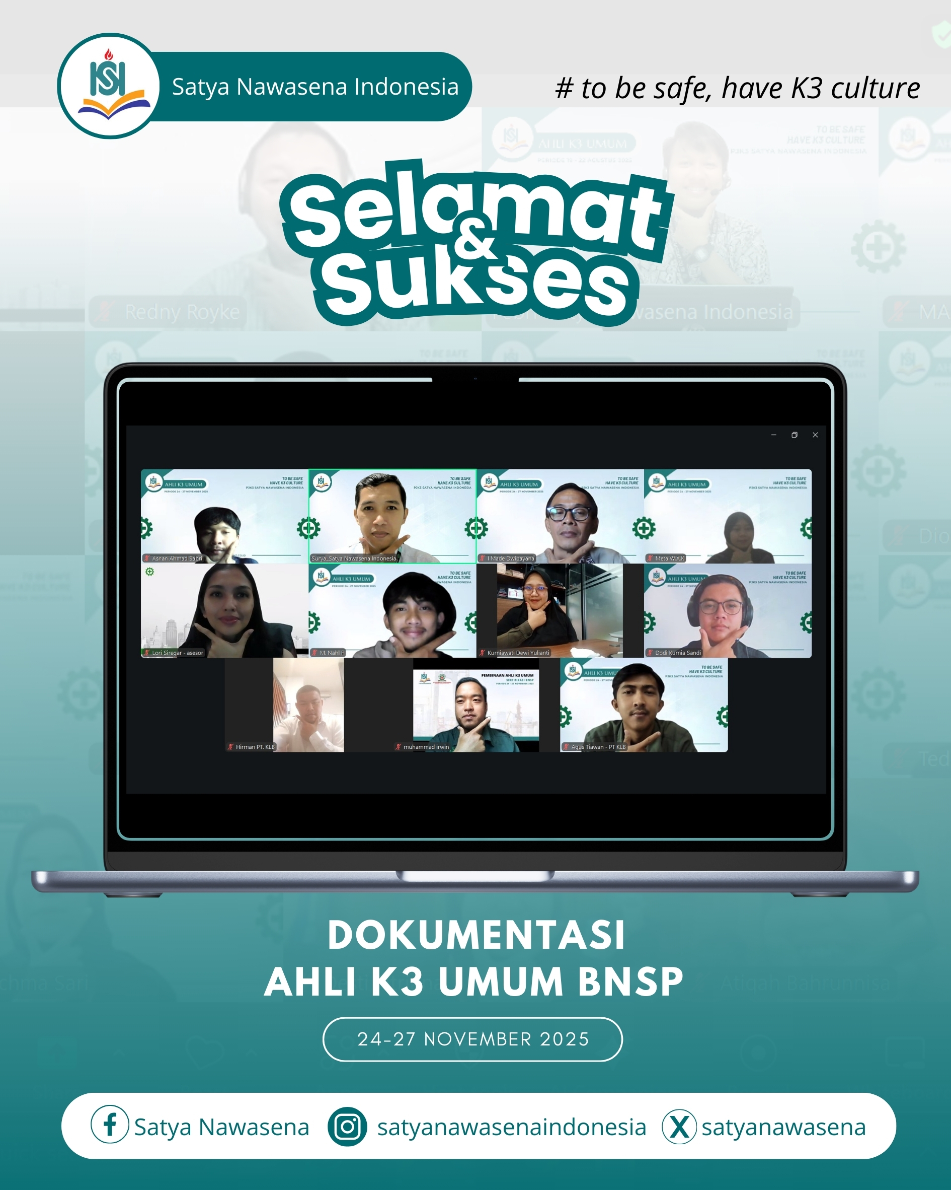 AHLI K3 UMUM – ONLINE BNSP