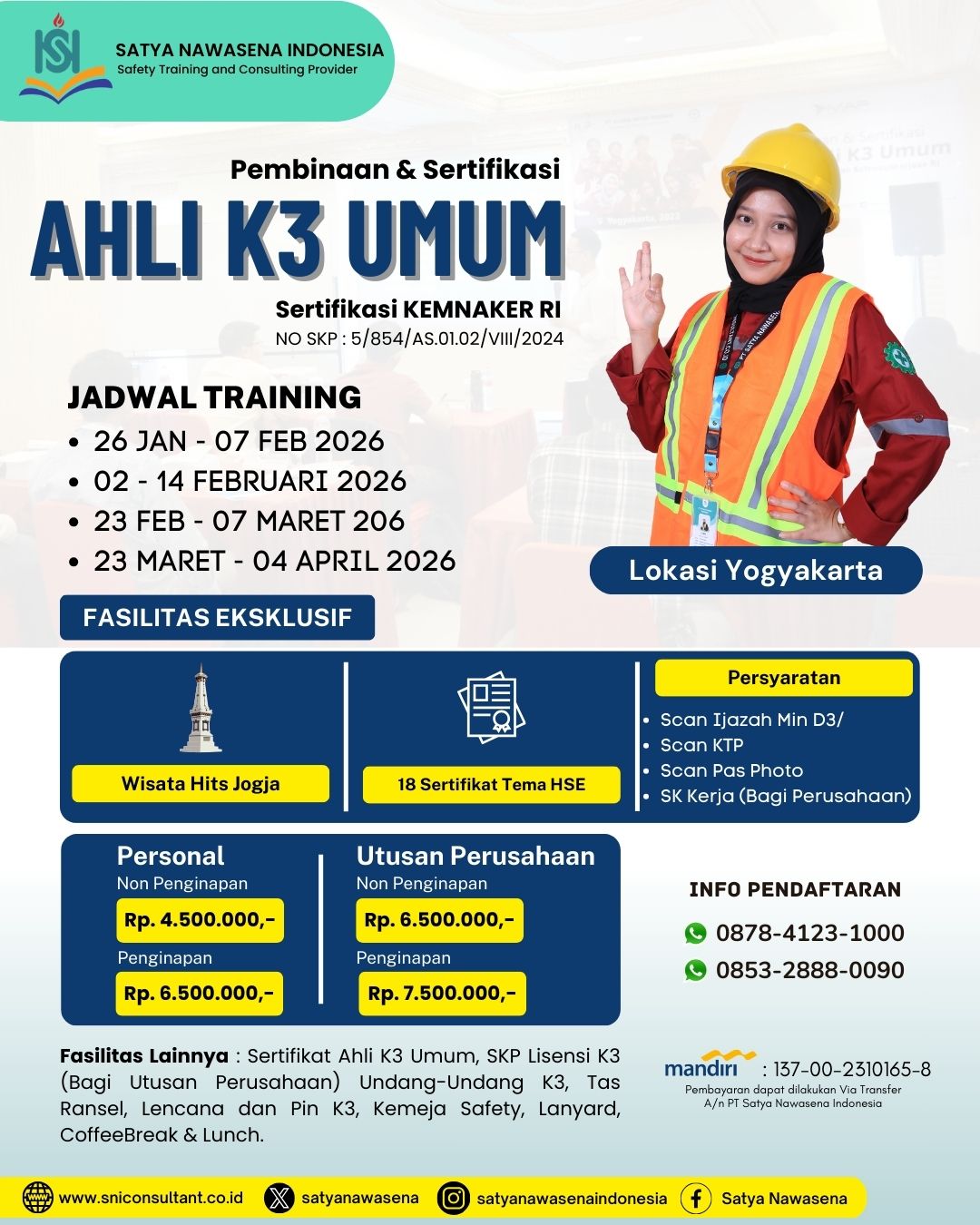 AHLI K3 UMUM KEMNAKER RI