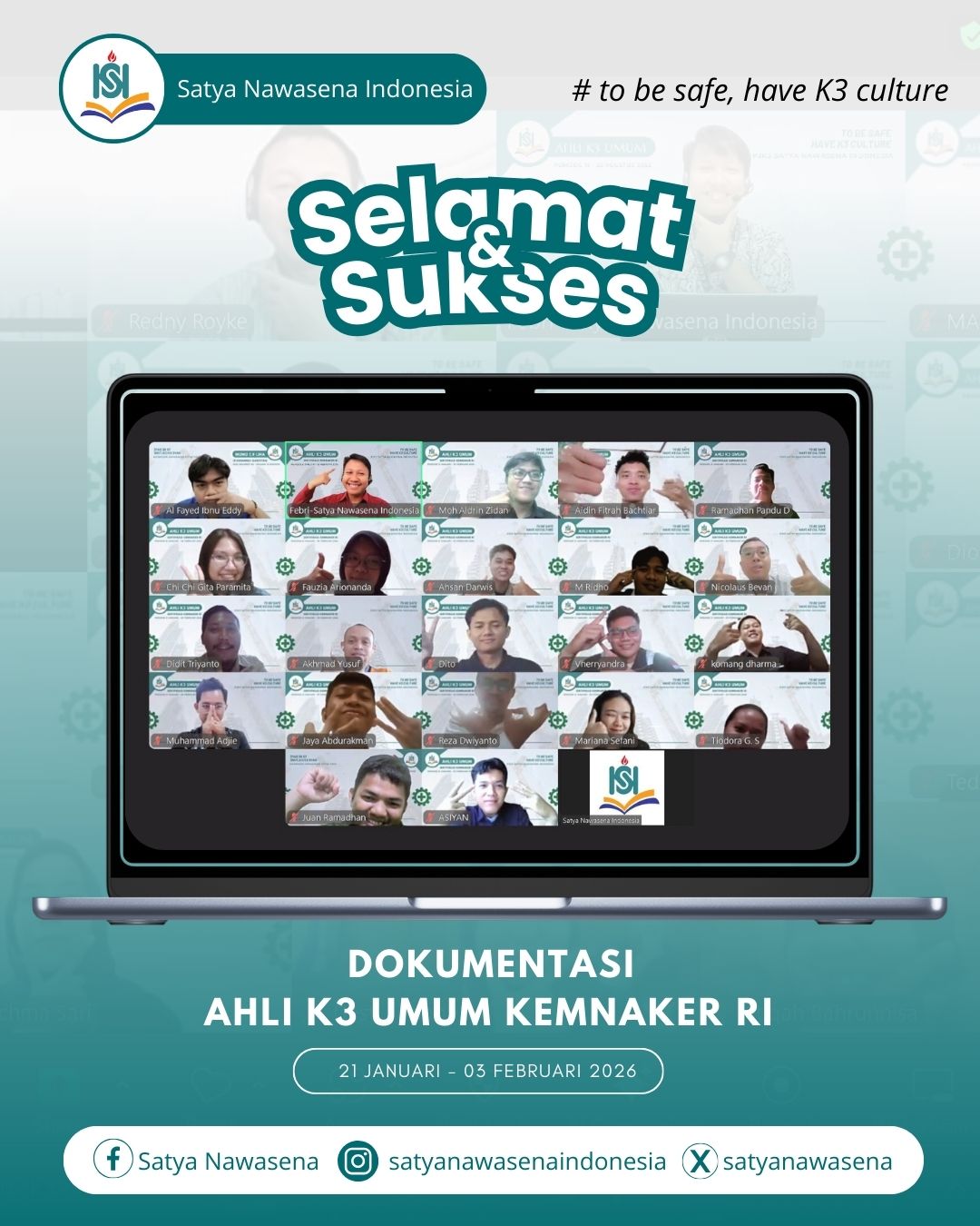 AHLI K3 UMUM ONLINE KEMNAKER RI