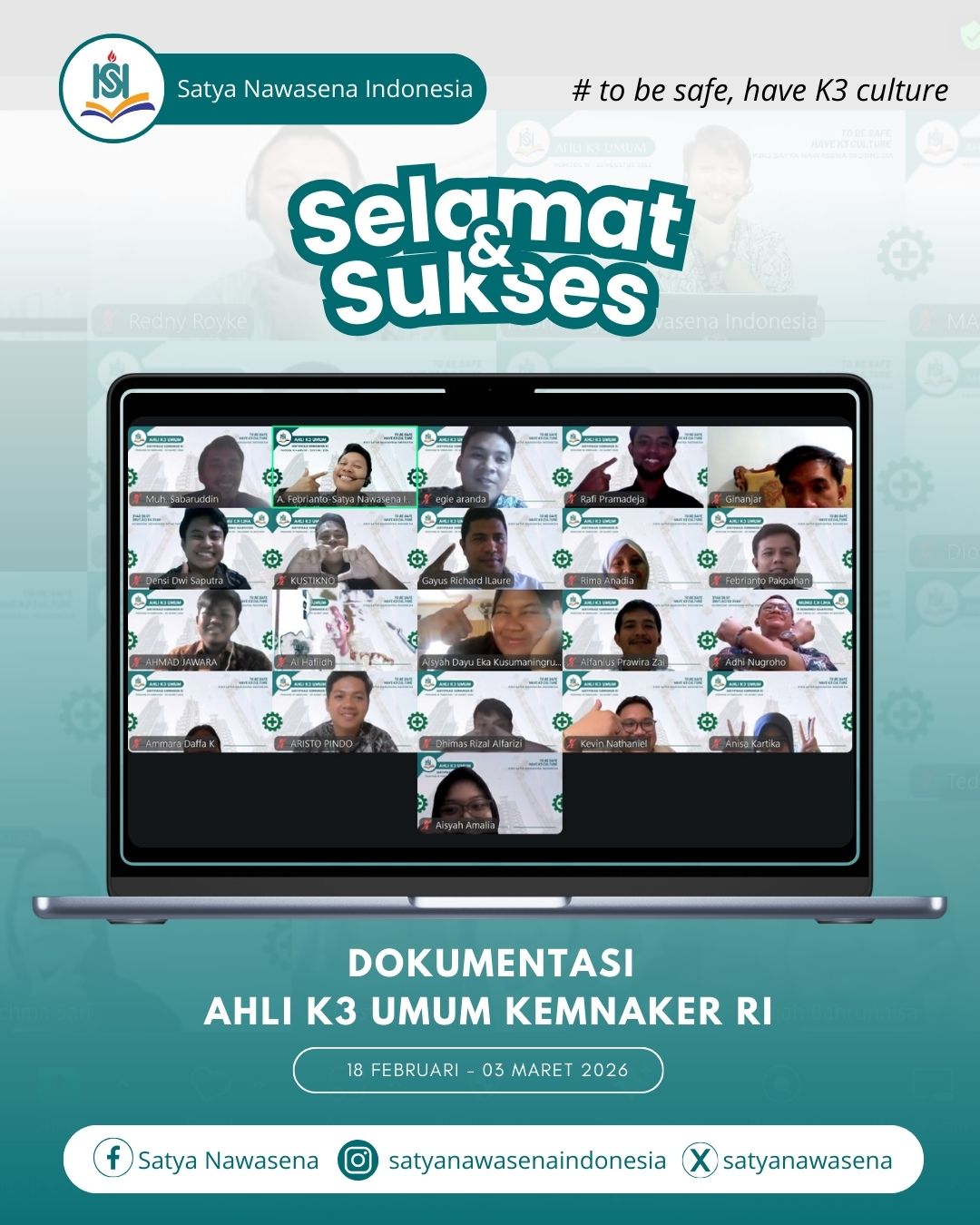 AHLI K3 UMUM KEMNAKER RI