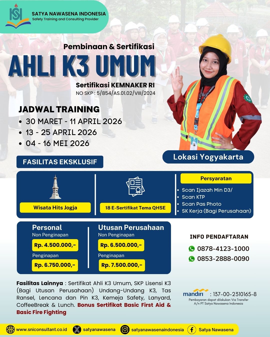 AHLI K3 UMUM KEMNAKER RI