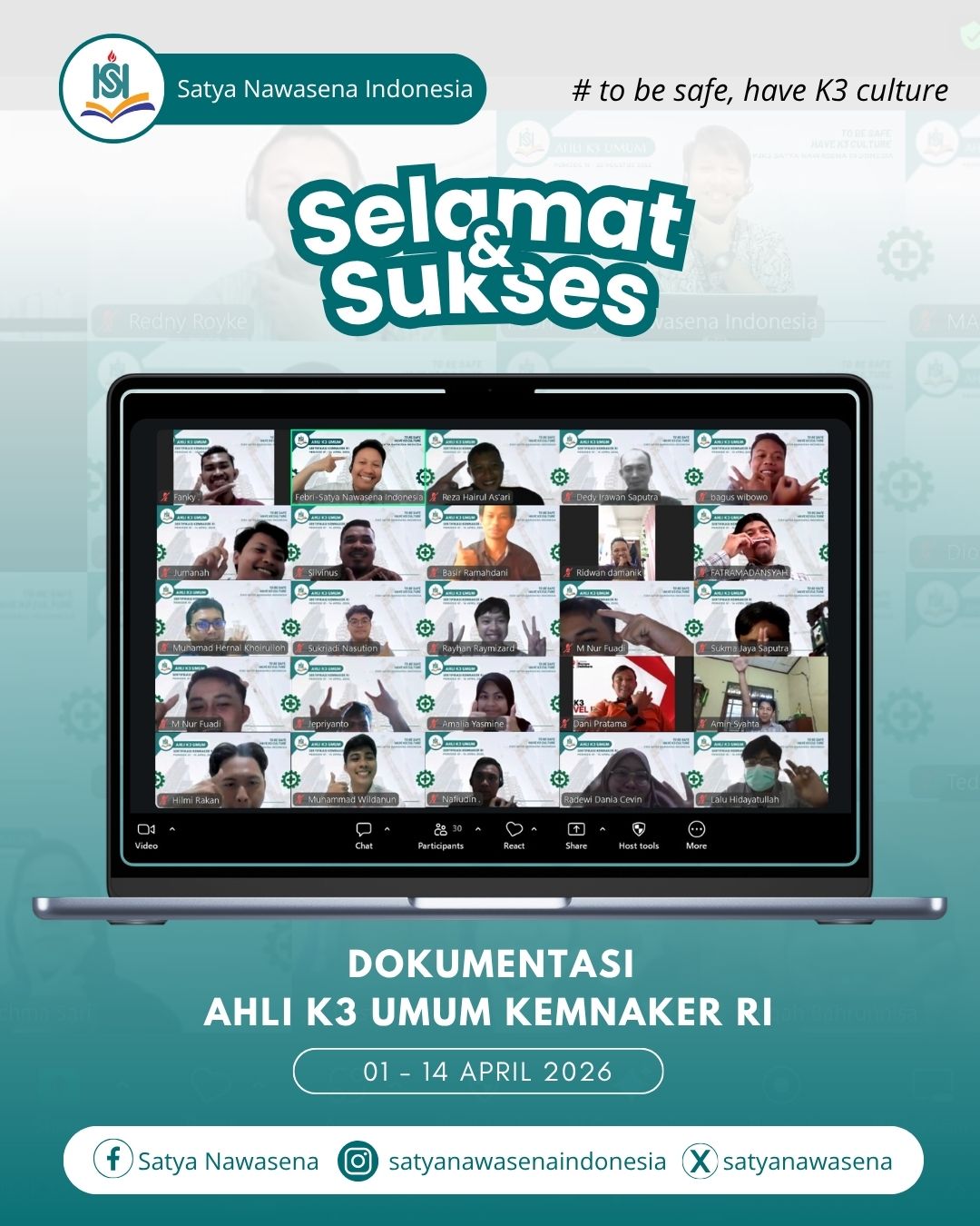 AHLI K3 UMUM KEMNAKER RI