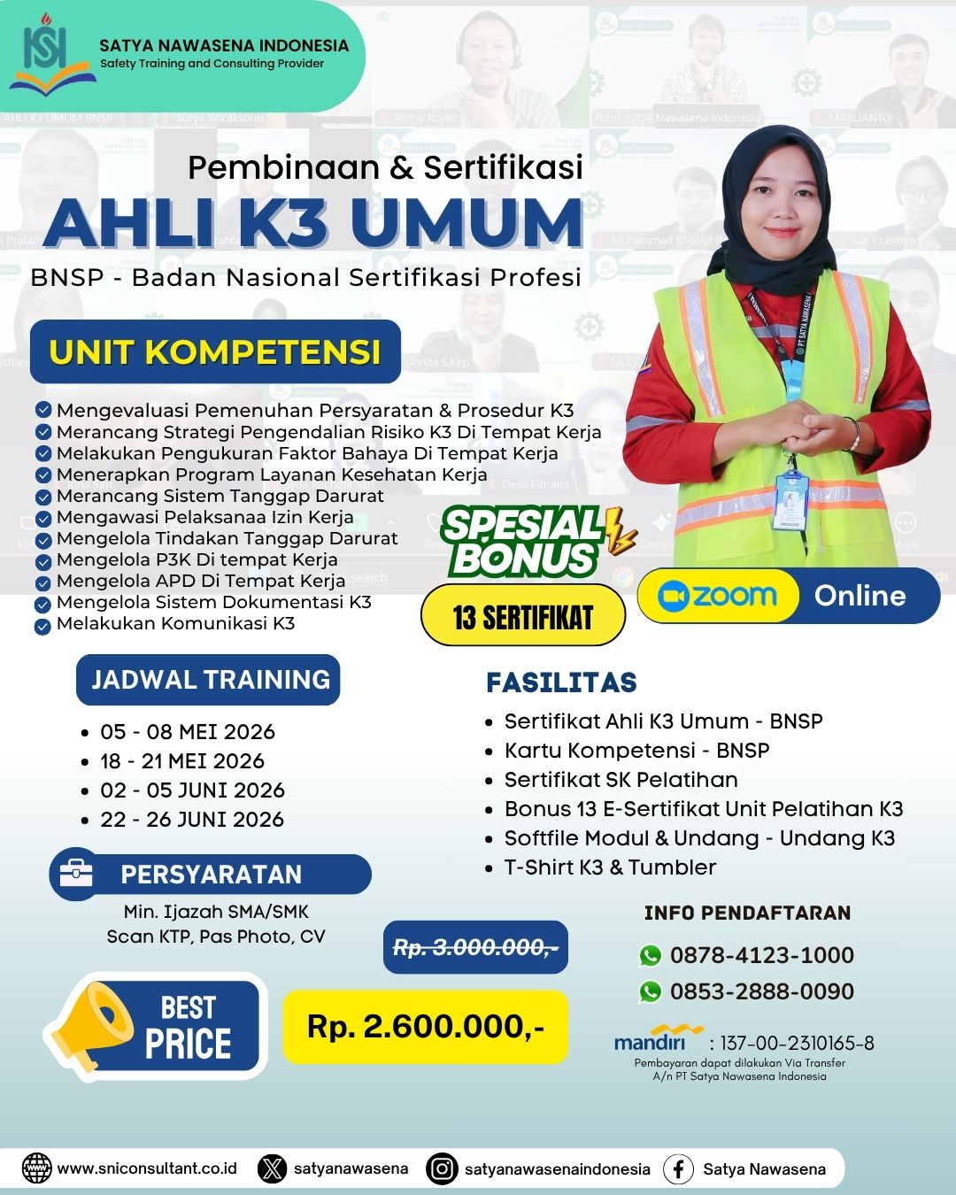 AHLI K3 UMUM BNSP