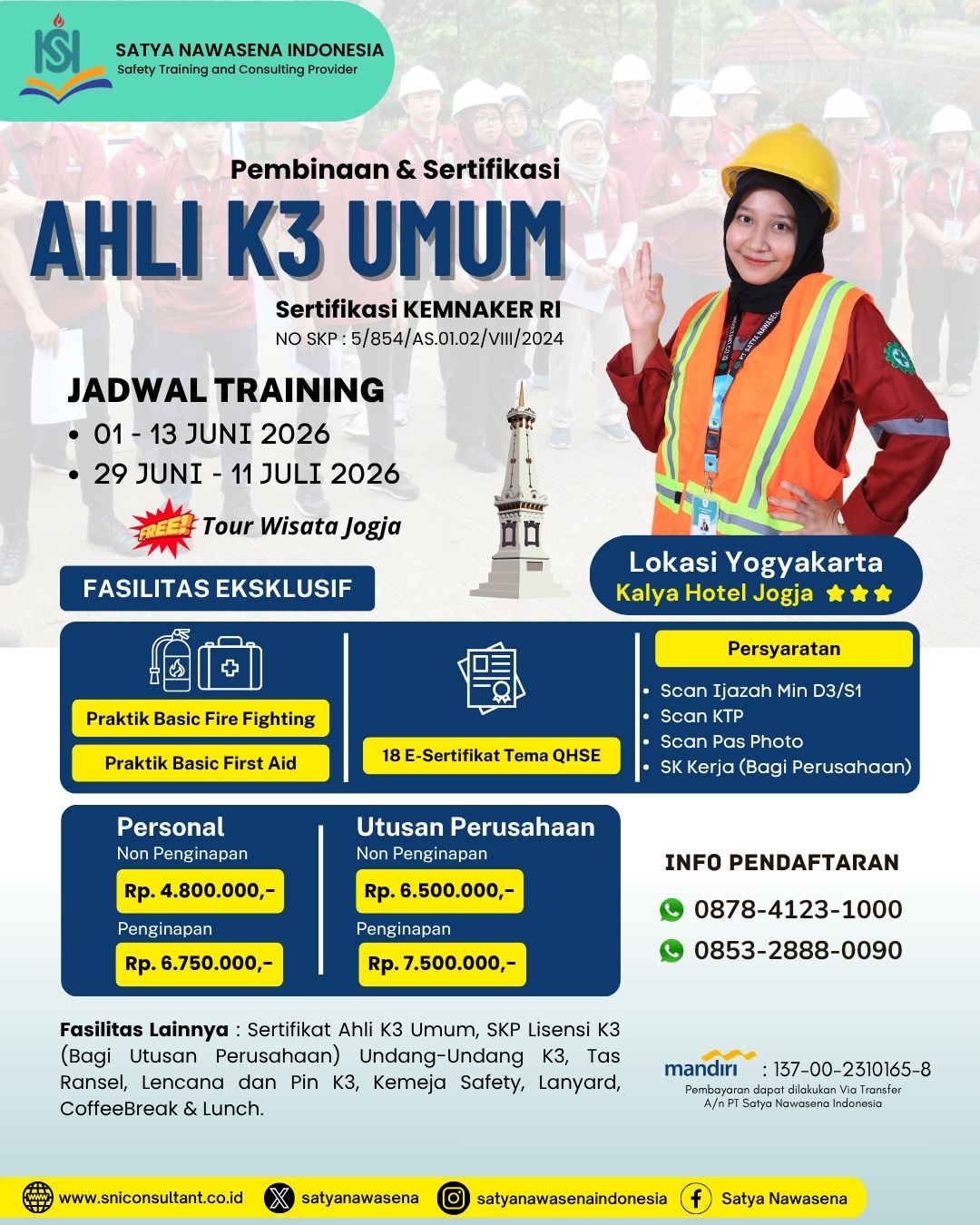 AHLI K3 UMUM KEMNAKER RI