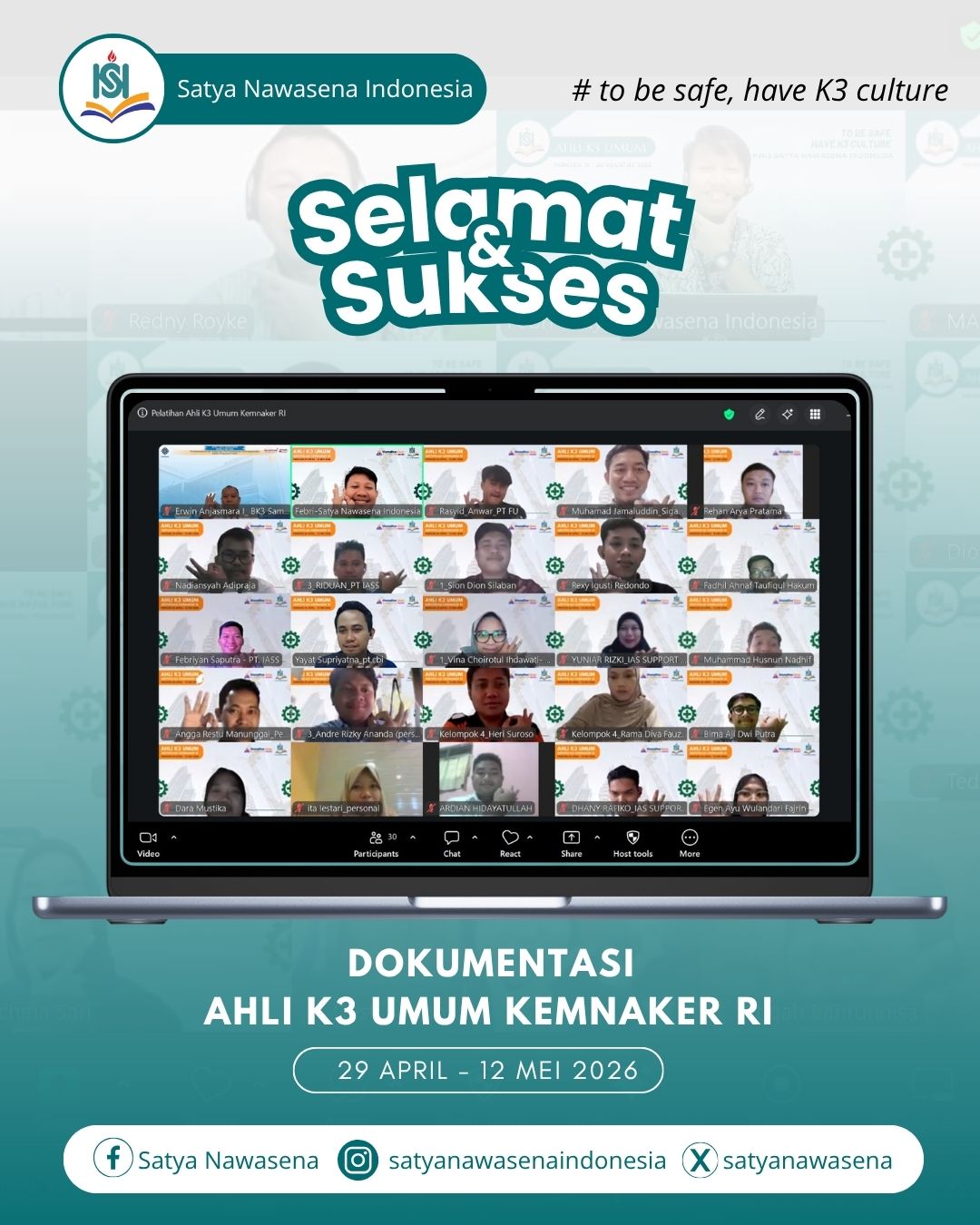 AHLI K3 UMUM KEMNAKER RI
