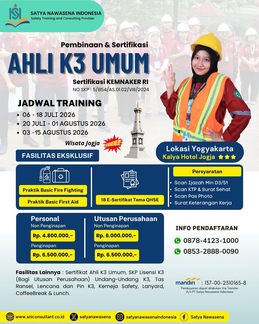 AHLI K3 UMUM KEMNAKER RI