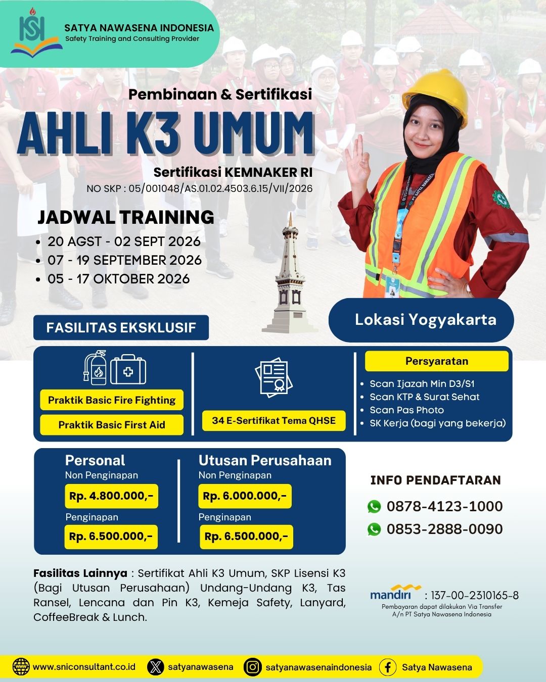 AHLI K3 UMUM KEMNAKER RI